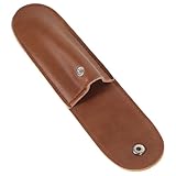 Gogogmee Braunes PU Leder Rasierer Aufbewahrungskoffer für Reisen Schnappverschluss für Sicheren Kompatibel mit Allen Rasierermarken Tragbar und Langlebig