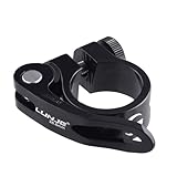 Azarxis Sattelklemme 28,6mm 31,8mm 34,9mm, Fahrrad Schnellspanner Sattelstützenklemme Sattelstütze für Fahrrad (01 Schwarz - Schnellspanner, 31,8mm)