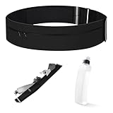 Laufgürtel mit Trinkflasche, Laufgürtel Handytasche Joggen, Lauftasche Jogging, Bauchtasche Wasserdicht für Handy innerhalb 7,2 Zoll, Lauftasche mit 330ML Trinkflasche zum Laufen Sport
