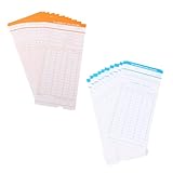 HINTRMENT 1 Satz Stempelkarten fürs Büro Monatsformat Stundenzettel Zeiterfassungskarten aus Robustem Material für Mitarbeiteranwesenheit