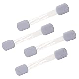 Holibanna 4 Stück Schranktürschloss Babysichere Schrankschlösser Schublade Babysicherheit kinderschutz gehoerschutz Kindergurtverschlüsse Kindersicherheitsgurtschlösser 3m Weiß