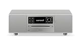 sonoro Prestige Kompaktanlage mit CD Player, Bluetooth und Internetradio (UKW, WLAN, DAB Plus, Spotify, Amazon, Deezer) Silber