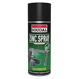 Soudal Zinkspray schnelltrocknend Rostschutz Korrossionsschutz Eisen Stahl Metalle Matt/Glänzend 400ml Dose (MATT)