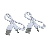 GALPADA 2 Stück Dc Ladekabel USB zu Stromkabel Ladegerät Ersatzkabel Kompatibel Vielseitig Schnelles Laden Robust Langlebig