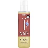 Naïf - Entspannendes Körperöl - Schwangerschaftsöl - Body oil - Feuchtigkeit - Babybauch Öl - Jojoba Öl - hautstraffendes Körperöl - pflegt die Haut während und nach der Schwangerschaft - 100ml