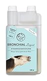 Annimally Hustensaft für Pferde 1000ml - Bronchial Hustensaft Pferd gegen Husten & zur Beruhigung der Atemwege - Halswohlsaft, Liquid aus Bronchialkräuter Mix