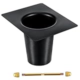 Rinnenadapter Regenkette Rinnenadapter 5x4x4in Rostbeständiges Rinnenadapter Einfache Montage für Regenkette außerhalb der Dachrinnen Downspout -Accessoires, Schwarz