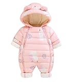 LALABTCD Neugeborenes Baby Winter Fleece Overall,Babykleidung Baby Overall Jungen Fleece Schlafanzug Warm Strampler Pyjama Baby Body Junge Babygeschenk Junge Baby MäDchen Kleidung 0-3 Monate