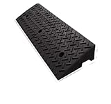 Kabelkanal Rampe Gummi- und Kunststoff-Trittbrett-Rampenbordstein, Haushaltsauto-Straßenschwelle, Kletterdreieck-Pad, Bremsschwelle, bergauf, entlang der Straße(100x38x16CM)