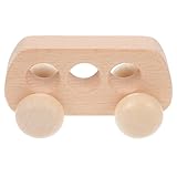 Abaodam holzspielzeug spielzeughandys für Babys Puzzle spielzeugauto - Handgemachtes Holzspielzeug für Babyautos greifen nach Auto Holz Auto hölzern