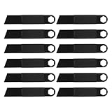 Toyvian 12 Stück Edelstahl Feuerstarter Kompakter Feueranzünder mit Schaber Outdoor Notfall Feuersteinwerkzeug für Camping Wandern und Survival