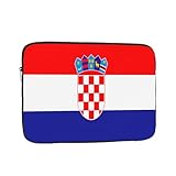 Laptop-Schutzhülle, langlebig, stoßfest, tragbar, geeignet für MacBook, HP, Asus/Dell, Lenovo, Acer und andere Laptops, Innenhüllen der Republik Kroatien Flagge