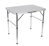 Ondis24 Campingtisch Klapptisch Faltbarer Gartentisch Alutisch Picknicktisch Reisetisch, klappbar & zweifach höhenverstellbar mit Tragegriff