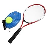 Abaodam Tennis Trainer mit Rotem Schläger Ball und Basis Langlebiges Tennis Trainingsgerät für Anfänger und Geeignet für Einzeltraining und Mobiles Tennisspiel
