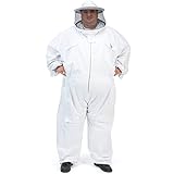 Humble Bee Übergröße 410 Polycotton-Imkeranzug mit Rundschleier, Anti-Blitz weiß