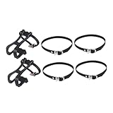 BUGUUYO Professionelle Fahrrad zehenkäfige mit Verstellbaren Gurten Verschleißfestes Material Geeignet für MTB und Rennrad Pedale mit Einfache Montage Robustes Fahrrad zubehör