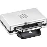 WMF Lono Sandwich Maker, Sandwichtoaster, für 2 Standard- oder XXL-Toasts, 2-stufige Höhenanpassung für mehr Füllung, matt edelstahl