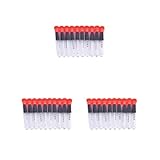 Glaspipette mit Skala, 1 ml, mit Gummikappe, gerades Tropfrohr, Tropfpipette für Labormalerei, 20 Stück, 3 Stück