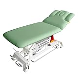 Promafit® Elektrische Massageliege Houston [Profi-BEHANDLUNGSLIEGE] - inkl. 3-teiligem Kopfteil, Armablagen & Papierrollenhalter - Ideal für Kosmetik & Therapie (höhenverstellbare 2-Zonen-Liege)