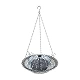 KASNLSAC Einfach zu bedienende Solarwasserpumpe angetrieben Bad Solaranbetriebener Brunnen Multifunktionales Becken für Feeder Drinking Terrasse Garten Yard Grau