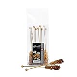 Schrader | Kandis-Sticks braun | Sticks aus braunem Kandiszucker | 10 Stück | 172g