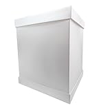 Bäckerei Spiegelhauer Torten-Karton hoch 37x37x45 cm I Tortenverpackung hoch aus Kartonage I Tortenbehälter Tortenschachtel zum Transportieren