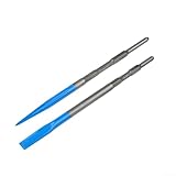 Nutmeißel-Set für Hammerbohrer, Spitz- und Flachmeißel, 40CR-Stahl, Sechskantschaft, Betonfliesenentfernungs-Bit, kompatibel mit Vierkant-S (Hex-Schaft)