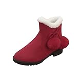 Generisch meine bestellungen anzeigen Winterstiefel Damen Trendy Kurze Reitstiefel Flach Rutschfeste Laufsohle Winterschuhe Rutschfest Boots warehouse deals angebote rückläufer