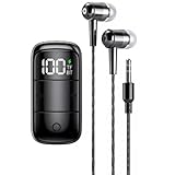 Suoumwa Bluetooth 5.3 -Empfänger mit Kopfhörer, ANC+ENC -Geräuschstündung, 3,5 -mm -Aux -Wireless -Audioadapter mit Mikrofon