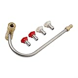 Rüsten Sie Ihren Hochdruckreiniger mit diesem effektiven Reinigungswerkzeug mit vier austauschbaren Hochdruckspitzen auf