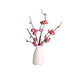 DCYEQRQ Künstliche Blumen zur Dekoration, Kunstblume mit Keramikvase, künstliche Blumen, Tisch-Party-Dekorationen, Kunstblumen, Wohnzimmerdekoration, künstliche Flo