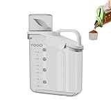 JACKANNA Hundefutter Aufbewahrung 2L Tierfutterbehälter Luftdichte Aufbewahrungsbox Hundefutter Vorratsbehälter Wasserdichter Trockenfutter Aufbewahrung Futtertonne Hund (Weiß)