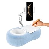 Nybhyjka Tablet-Kissenständer, Schreibtisch-Handyhalterung, drehbare Tablet-Halterung für Bett, Couch, Sofa, Schreibtisch, rutschfeste Smartphone-Halterung