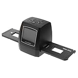Happyyami Film Scanner Tragbarer Negativkonverter mit Digitalisieren von und Schwarzweißfilmen Geeignet für Speicherkarten Schwarz