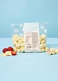 KoRo - Gefriergetrocknete Erdbeeren in weißer Schokolade 1 kg - Schoko trifft Frucht - Idealer Snack - Knackiger, weißer Schokomantel
