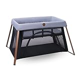 Maxi-Cosi Iris2, 2-in-1 Reisebett Baby, 0-3 Jahre, 0-15 kg, Kompaktes Reisebettchen, 2 Ebenen, Seitliches Einstiegsfenster, Faltbar & Leicht, Matratze Erweiterbar, Umweltfreundlich, Essential Grey