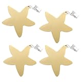ANDRESLAD 4 Stück Sternförmige Tischdeckenklammern aus Edelstahl Leichte Wiederverwendbare Tischdeckenbefestigung für Outdoor und Esstisch