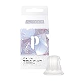 pony puffin CRYSTAL | Für den perfekten Zopf voller Volumen & Halt - Made in Germany | Latexfrei & vegan | Hebt Deinen Zopf auf das nächste Level | Transparent für alle Haarfarben