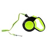 Tnfeeon Ergonomischer Griff, 5 Meter Verstellbare Länge, Ideal für das Training Im Freien, Spaziergänge Bis zu 20 Kg, Hundeleine, Leicht zu Laufendes Geschirr, Halsbänder, Einziehbare Hundeleine,