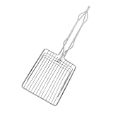 UKCOCO Schaufel für Katzenstreu Abfallschaufel aus Metall Kotschaufel Katzenstreu Scoop Kleine Streuschaufel aus Metall Katzentoilettenschaufel Katzenstreusieb Rostfreier Silber