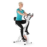 Capital Sports Azura Air Heimtainer, F Bike mit Magnet-Widerstand, Heimtrainer-Fahrrad Klappbar, Fitness Fahrrad Heimtrainer für Ausdauertraining mit Tablet-Halterung, Fitnessgeräte für Zuhause