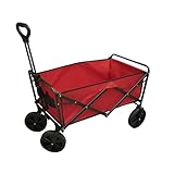 Faltbarer Transportwagen Strandwagen | Outdoor Bollerwagen Faltbar Klappwagen Kinder Handwagen Klappbar| 90 kg Tragfähigkeit 100 Liter