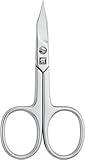ZWILLING Kombi Nagelschere (Nagel und Hautschere für Finger und Fußnägel, gebogene Schneide, feine Spitze, Hypoallergen), Poliert, Silber, 90 mm