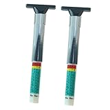 Sosoport 2 Stück Reifen Profiltiefenmesser Teiliges aus Edelstahl und Abs Messbereich Zylindrische Messstange für Präzise Messung Geeignet für Pkw Lkw Motorrad und Pkw Reifenprüfung