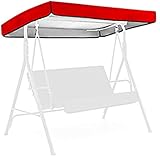 Ersatzdach für Hollywoodschaukel, Ersatz-Überdachung für Terrassenschaukel im Freien, wasserdichte Ersatz-Überdachung für Schaukelüberdachung auf Terrasse, Hof, Veranda, 2/3-Sitzer, Grün, 142 x 120