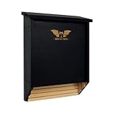 Wildyard Bat House for Outdoors - Der Komplette Fledermauskasten für den Außenbereich - Säubere deinen Garten von Mücken - Fledermauskasten ohne Lack innen - Eine Kammer Zedernholz-Fledermauska