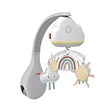 Fisher-Price HBP40 - Regenbogen-Mobile für Babybett, Tisch-Spieluhr und für Babys und Kleinkinder, Spielmobile Baby, HBP40