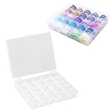 Aufbewahrungsbehälter Aus Kunststoff,Nähgarn Aufbewahrung,Spulen Nähmaschine,Stickgarn Aufbewahrung,Garnrollen Aufbewahrung,Garn Aufbewahrung,Transparente Box Für 25 Spulen