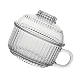 MAGICLULU Hitzebeständige Schüssel mit Deckel Praktische und Stilvolle Müslischale für Frühstück und Desserts für Zuhause Restaurants und Catering