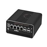 CWWK AI Mini PC Core Ultra 5 125H Firewall Appliance, 4 Port 2.5GbE LAN Mini Computer, F27 Linux Server Micro PC, PCIe x8, DDR5 NO RAM/SSD/OS, PCIe4.0 x4 NVMe, USB4(40Gbps), HD/DP